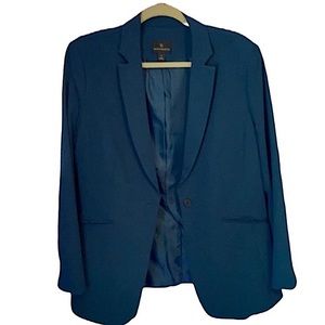 Worthington Dark Turquoise Singe Button Business Blazer